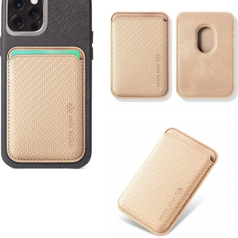Magnetic Phone Wallet Card Holder Compatible with MagSafe on iPhone 15 14 13 12.